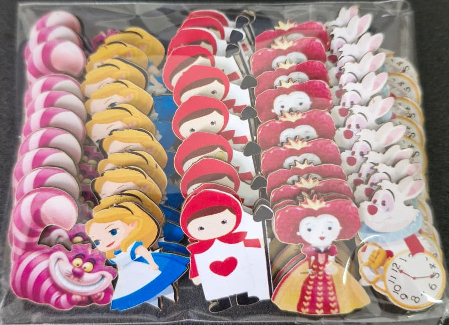 ALICE NO PAÍS DAS MARAVILHAS ADESIVOS TAMANHO P