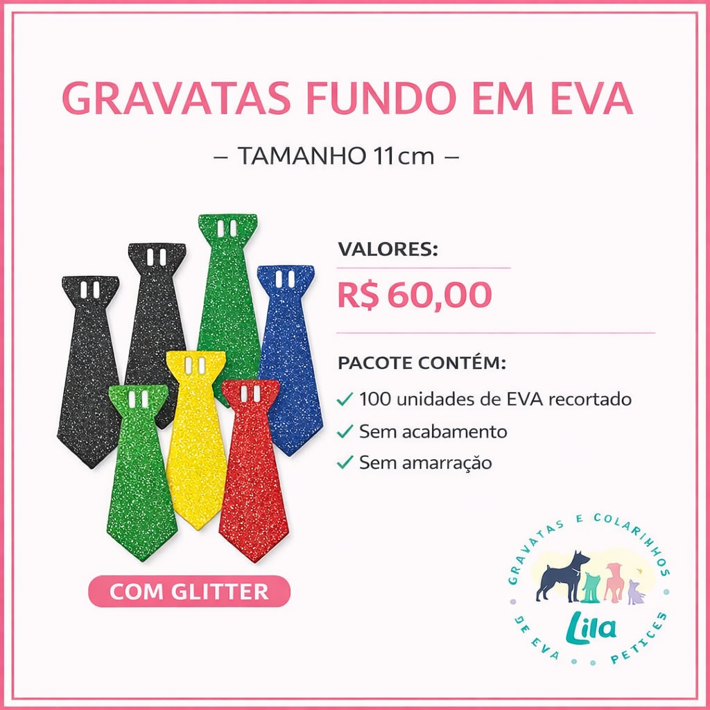 BASE GRAVATA EM EVA COM GLITTER M