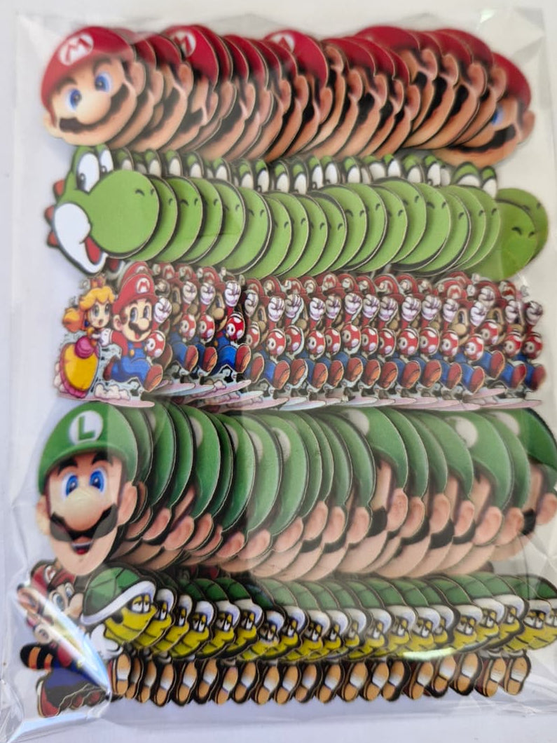 SUPER MARIO APLIQUES TAMANHO P