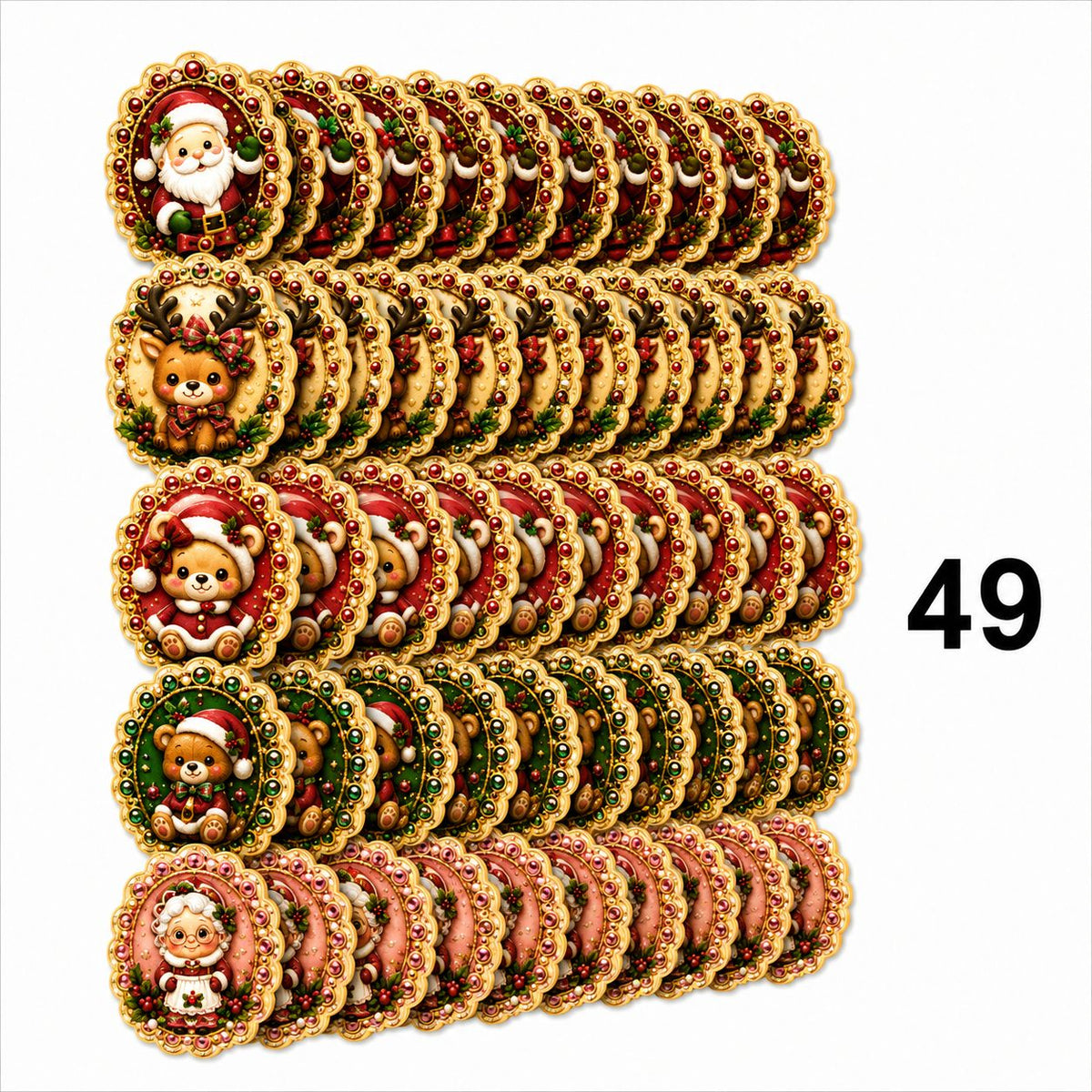 NATAL APLIQUES TAMANHO P