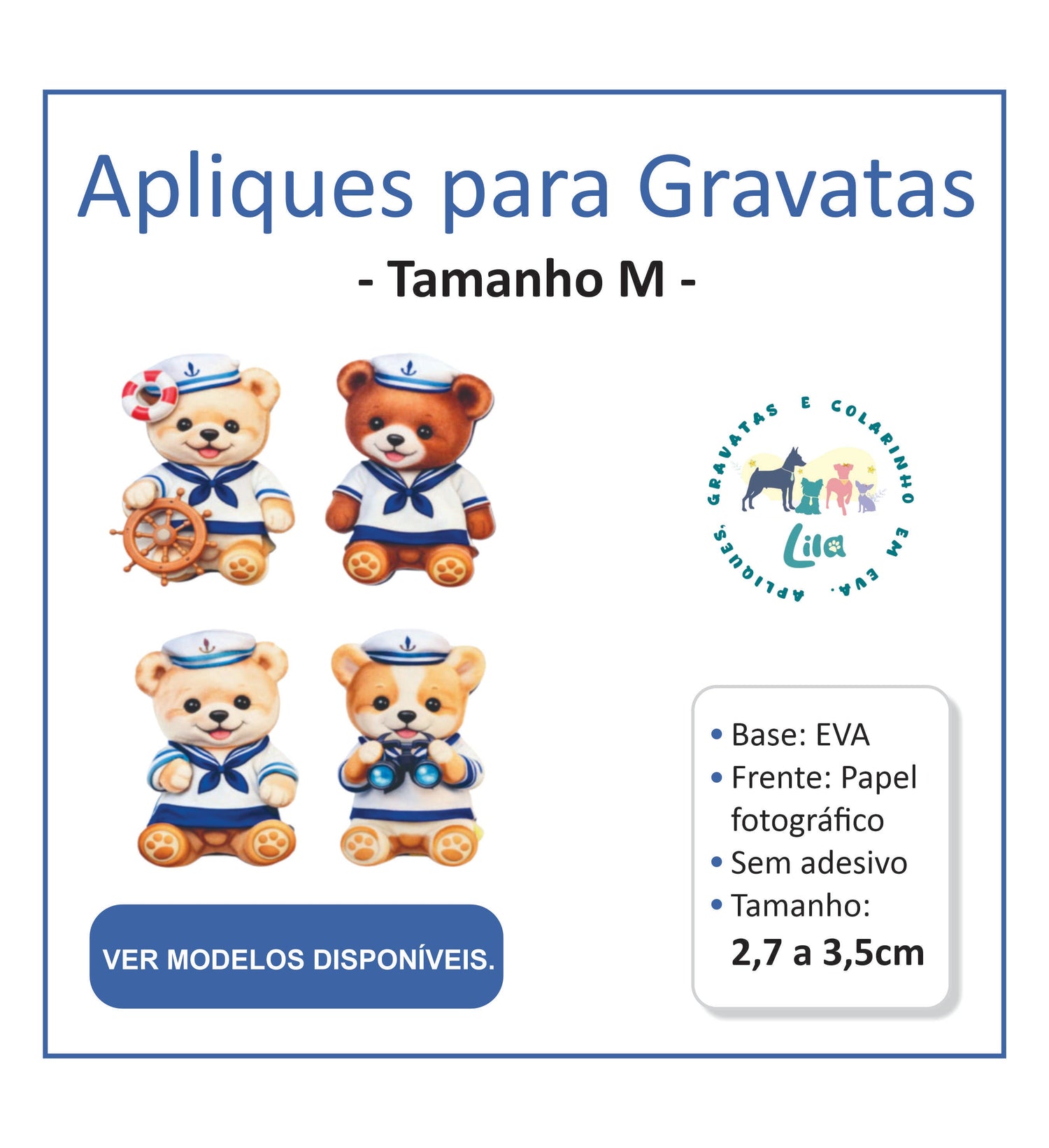 aplqiues para pet tamanho m