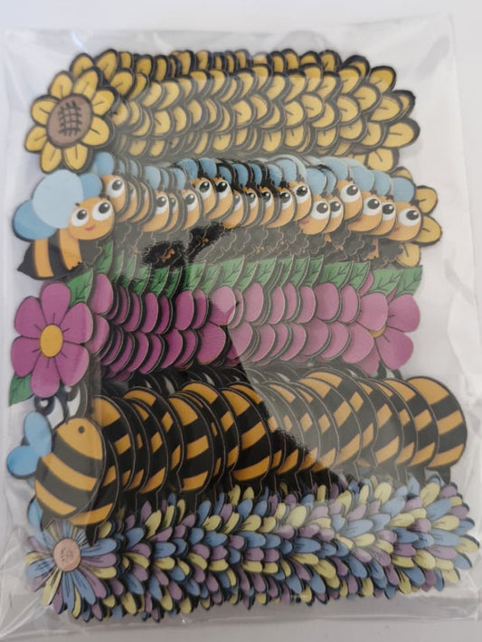 ABELHAS E BORBOLETAS APLIQUES TAMANHO P