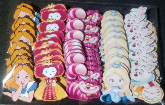 ALICE NO PAÍS DAS MARAVILHAS APLIQUES TAMANHO M