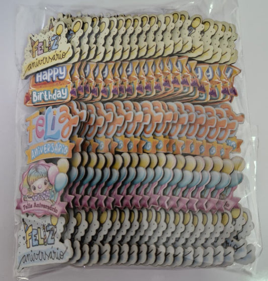 ANIVERSÁRIO APLIQUES TAMANHO P