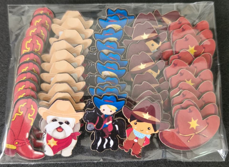 BOIADEIRO/COWBOY ADESIVOS TAMANHO P