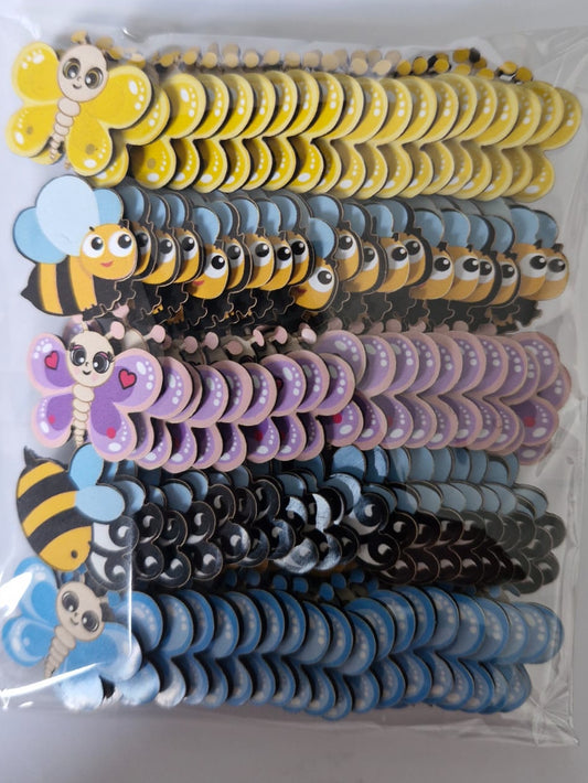 BORBOLETAS E ABELHAS APLIQUES TAMANHO P