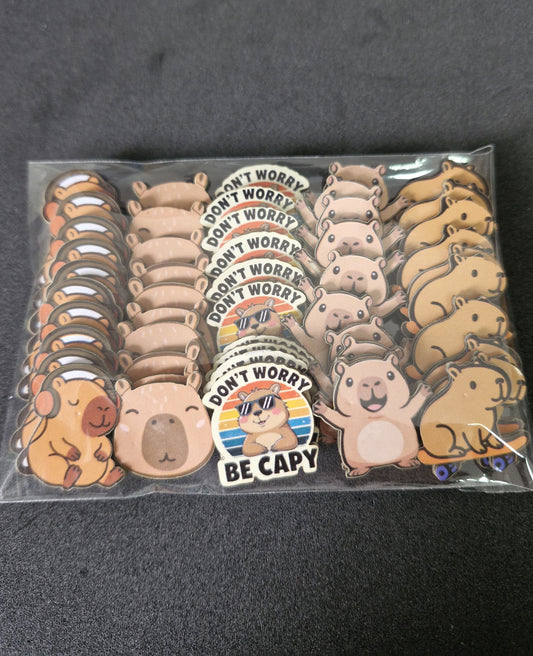 CAPIVARA ADESIVOS TAMANHO P