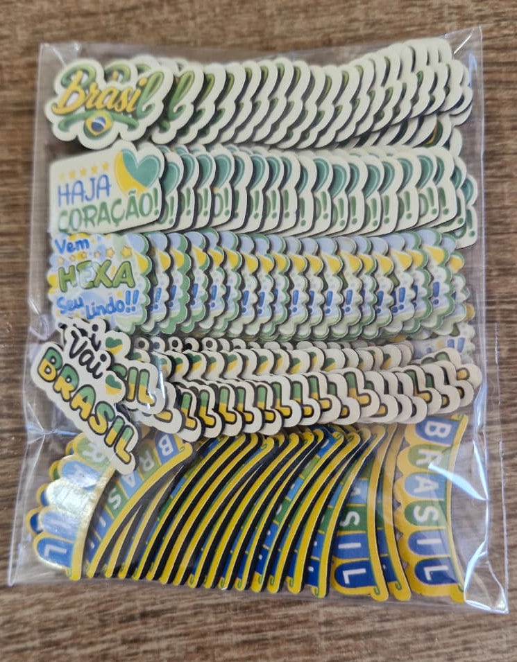 COPA DO MUNDO APLIQUES TAMANHO P