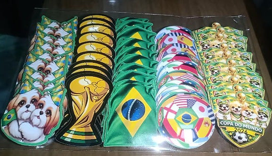 COPA DO MUNDO APLIQUES TAMANHO M