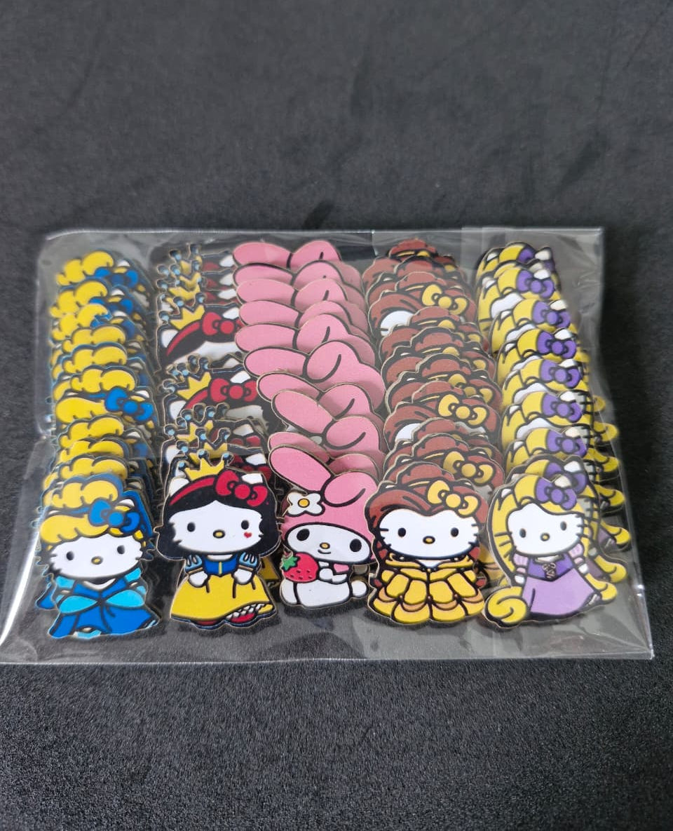 HELLO KIT PRINCESAS ADESIVOS TAMANHO P
