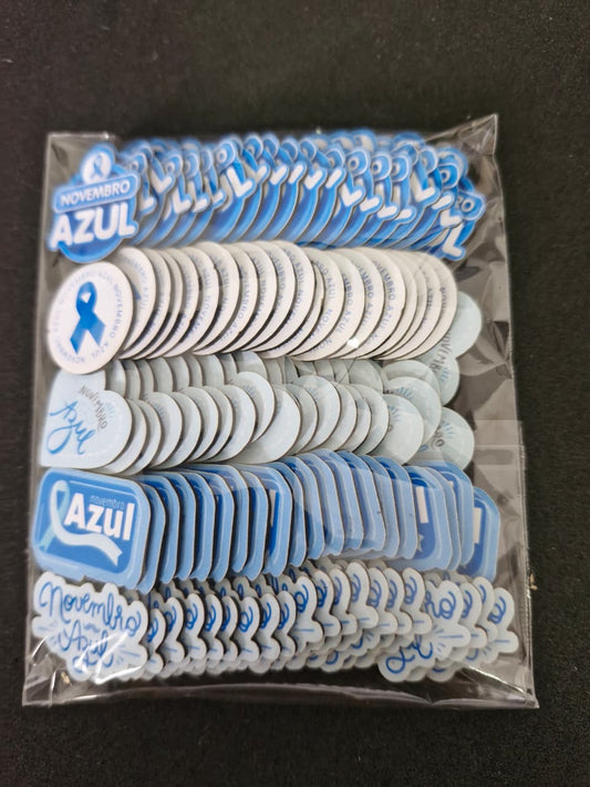 NOVEMBRO AZUL APLIQUES TAMANHO P
