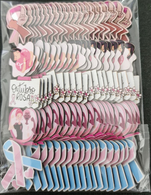 OUTUBRO ROSA APLIQUES TAMANHO P