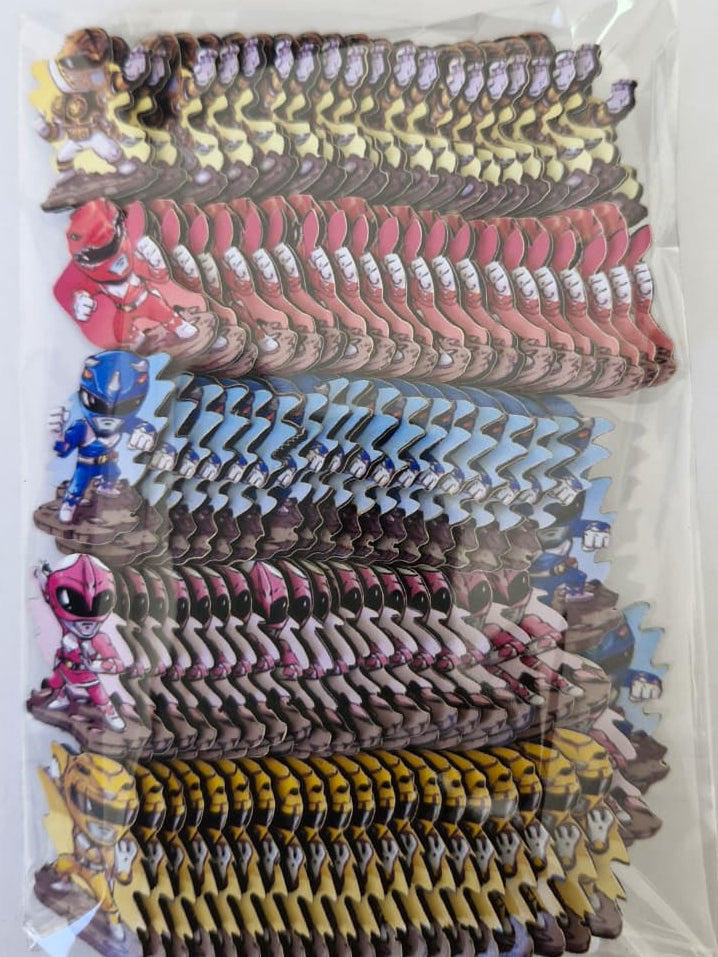 POWER RANGERS APLIQUES TAMANHO P