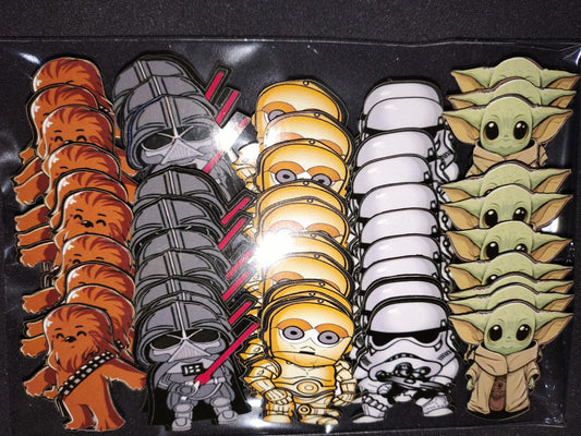 STAR WARS APLIQUES TAMANHO M