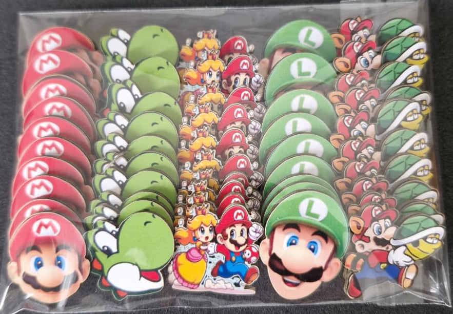 SUPER MARIO ADESIVOS TAMANHO P