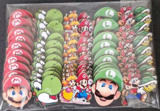SUPER MARIO ADESIVOS TAMANHO P