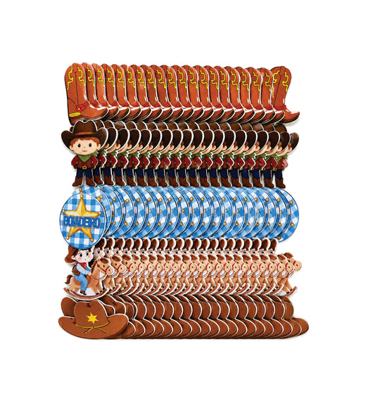 BOIADEIRO E BOIADEIR /COWBOY APLIQUES TAMANHO P