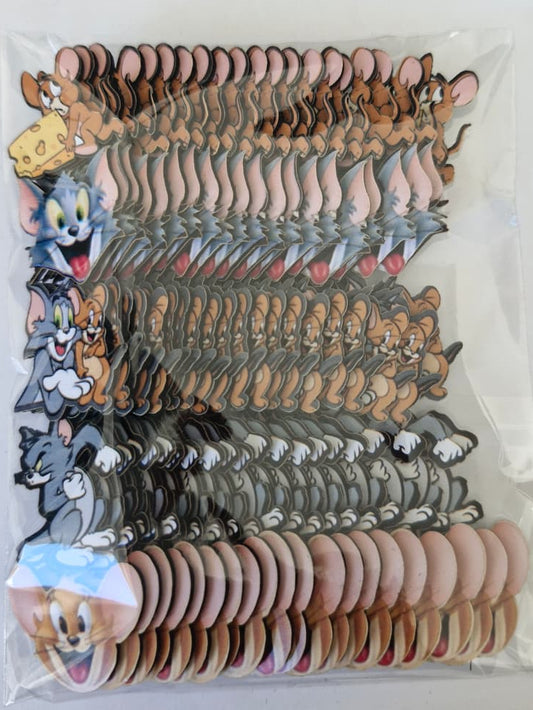 TOM E JERRY APLIQUES TAMANHO P