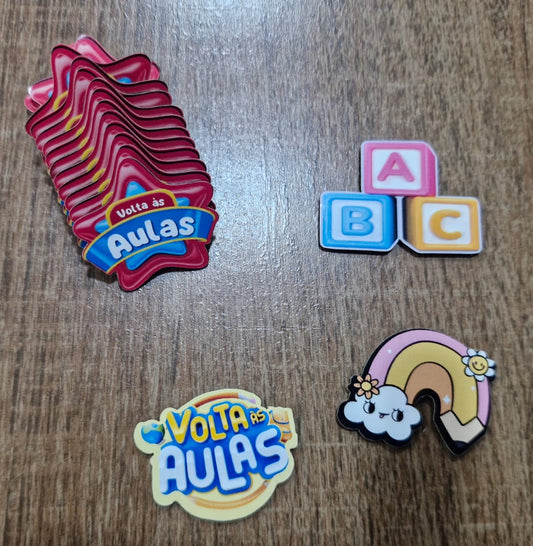 VOLTA AS AULAS APLIQUES TAMANHO M